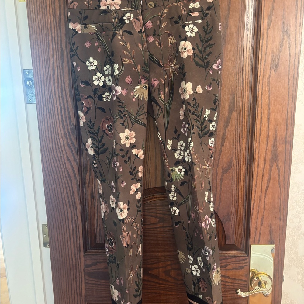 Floral Boot Cut Pants